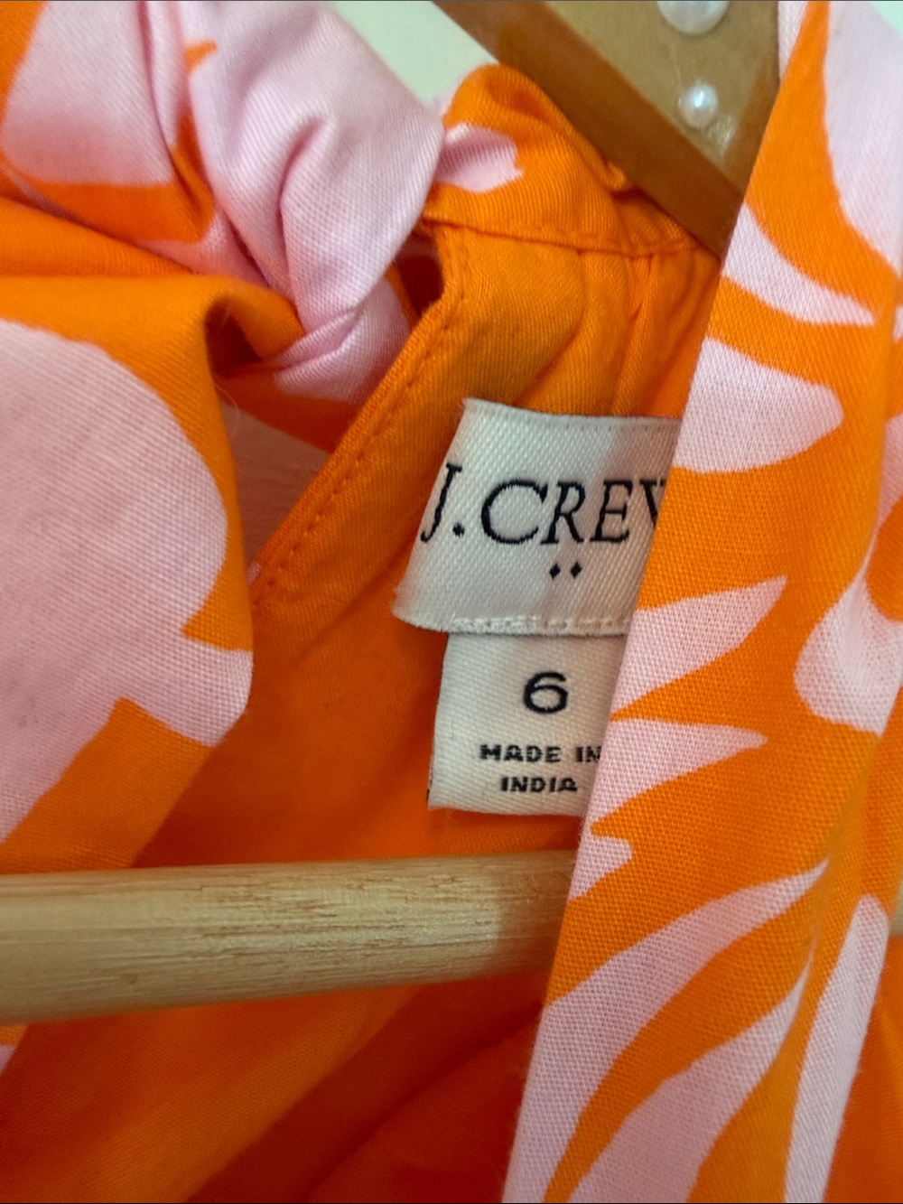 J. Crew Orange and Pink Floral Midi Dress - Picture 2 of 3